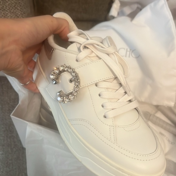 Authentic Jimmy Choo OSAKA lace up sneakers size 36 - Picture 2 of 11